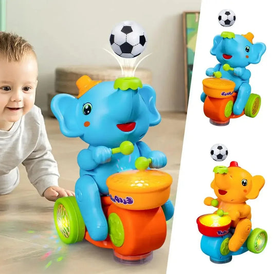 Musical Walking Elephant Drummer Learning Educational Toy