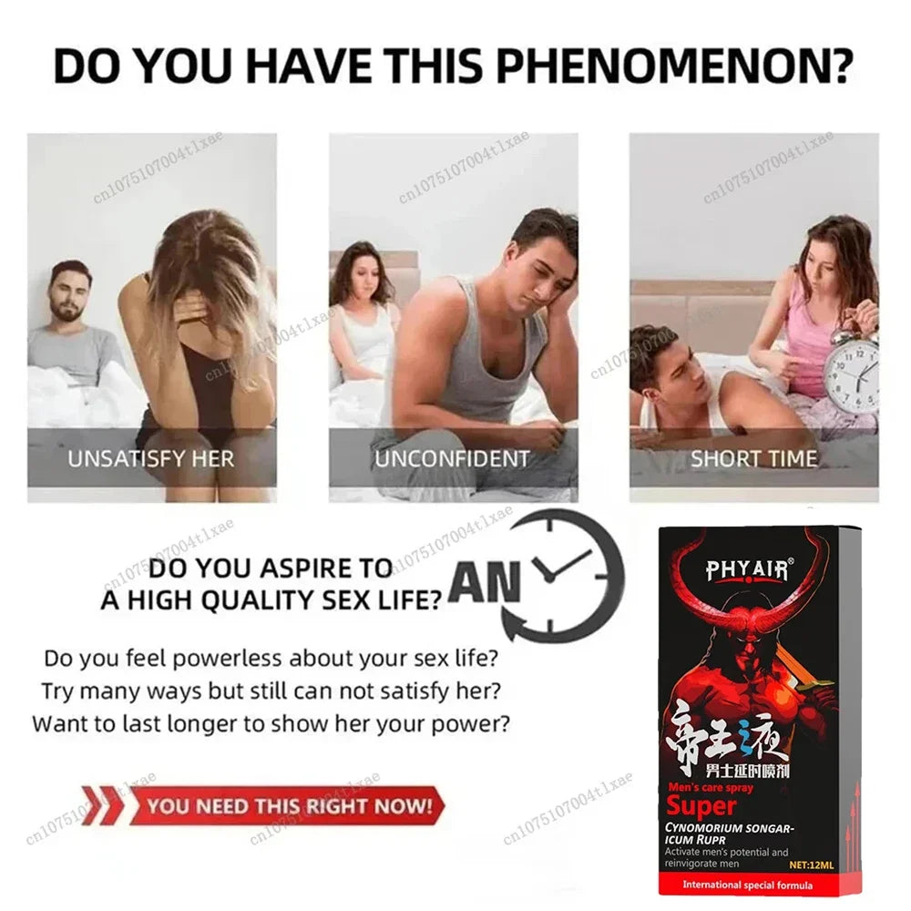 Men's Delay Time Spray Sexual Enhancement