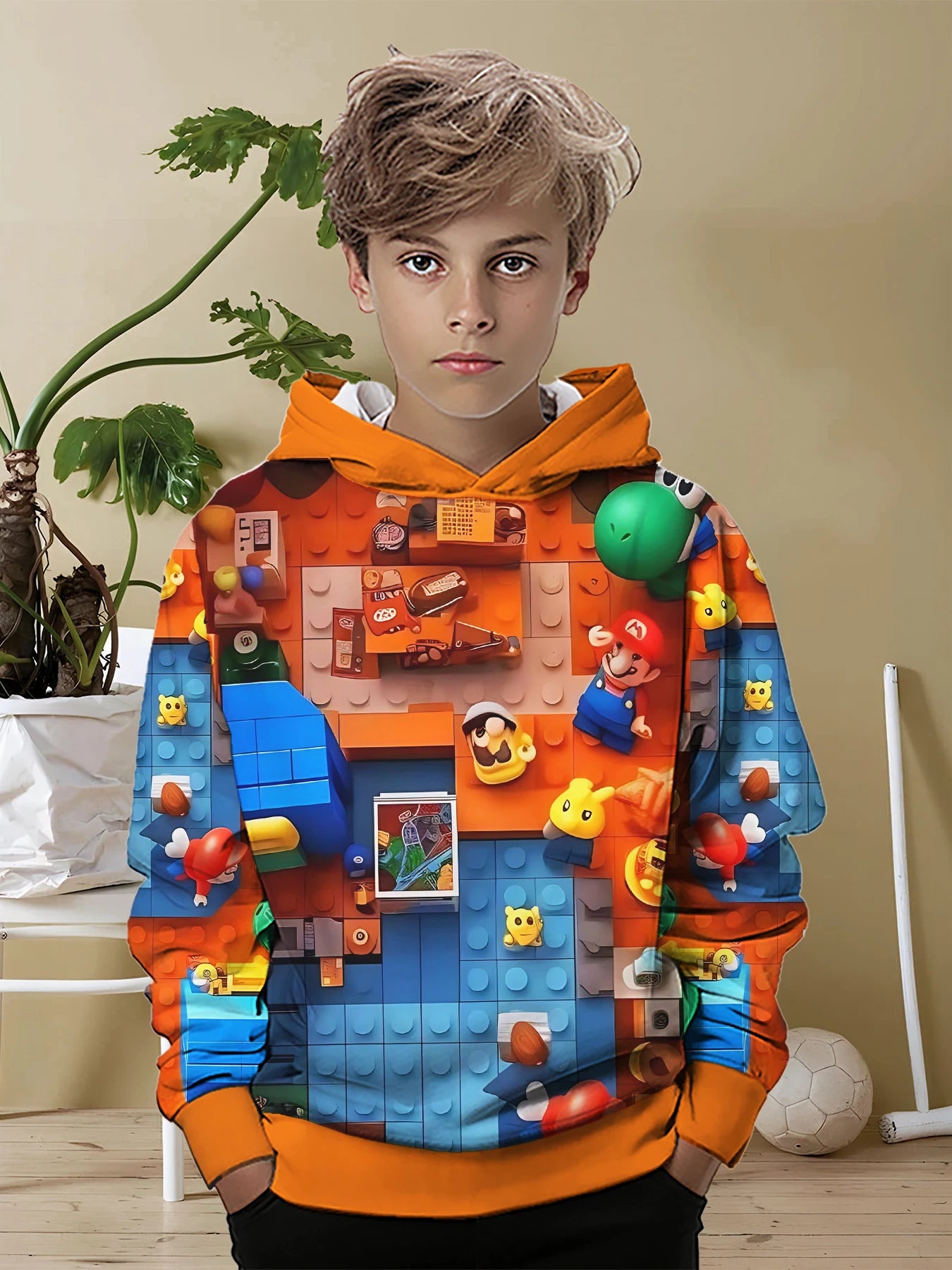 L-LEGOS 3D Print All Seasons Pullover Tops