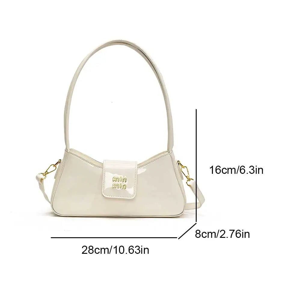 Light Luxury Patent Leather Ladies Shoulder Bag
