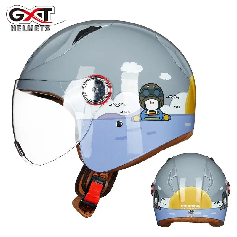 Child Cute Cartoon Motorcycle Helmet