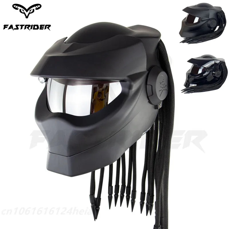 Iron Blood Warrior Motorcycle Helmet Braid Helmet Personalized