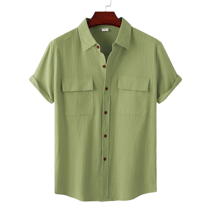 New Luxury Shirt Men Short Sleeve High Quality