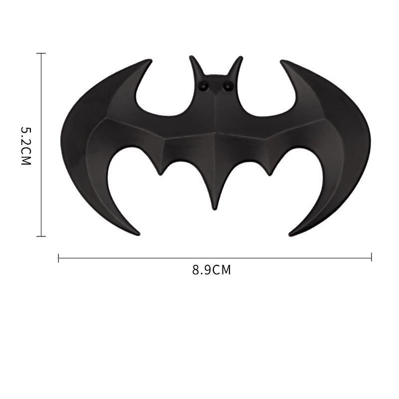 3D Metal Carbon Fiber Bat Emblem Badge