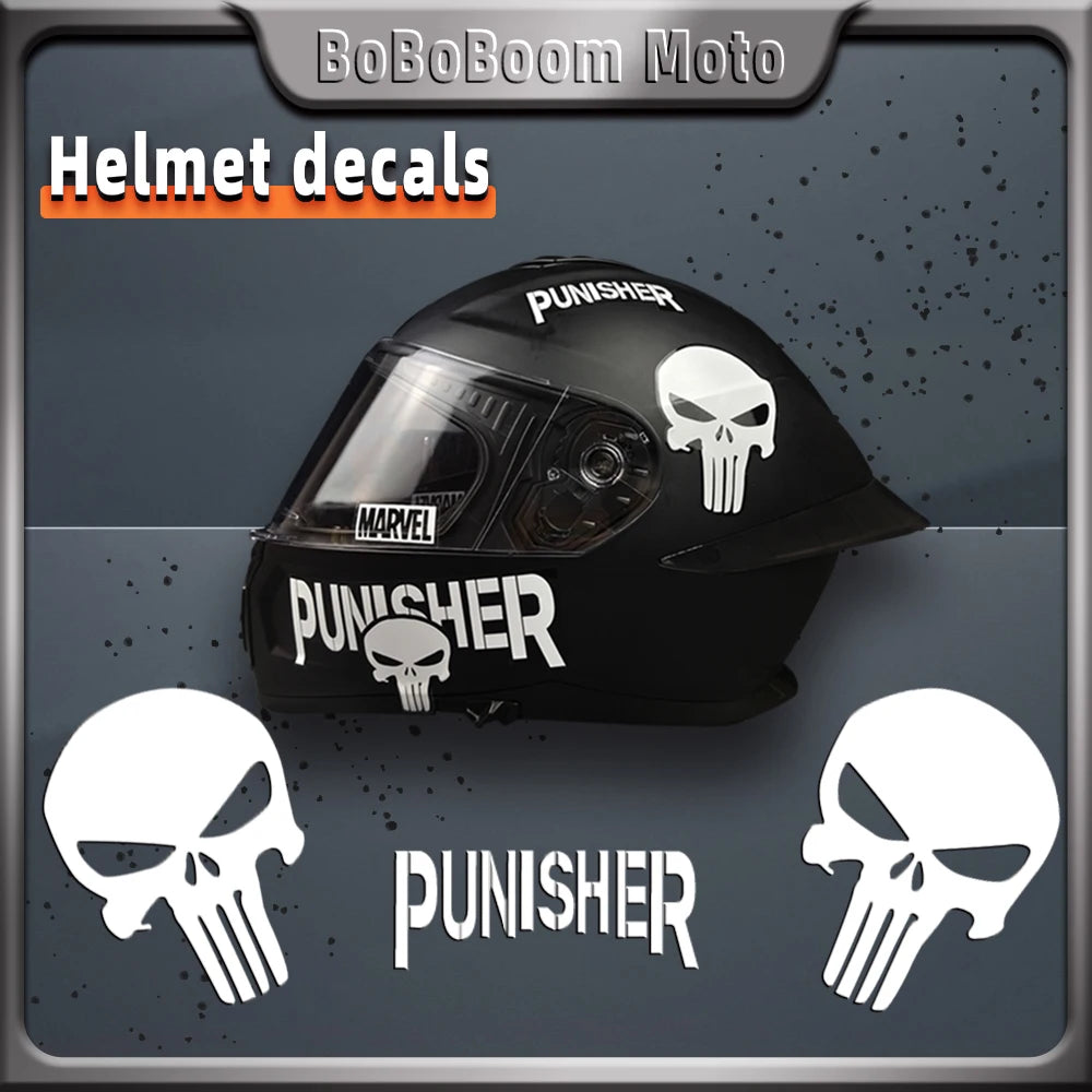 Motorcycle Helmet 3D UV Decal Visor Stickers Waterproof Decorative