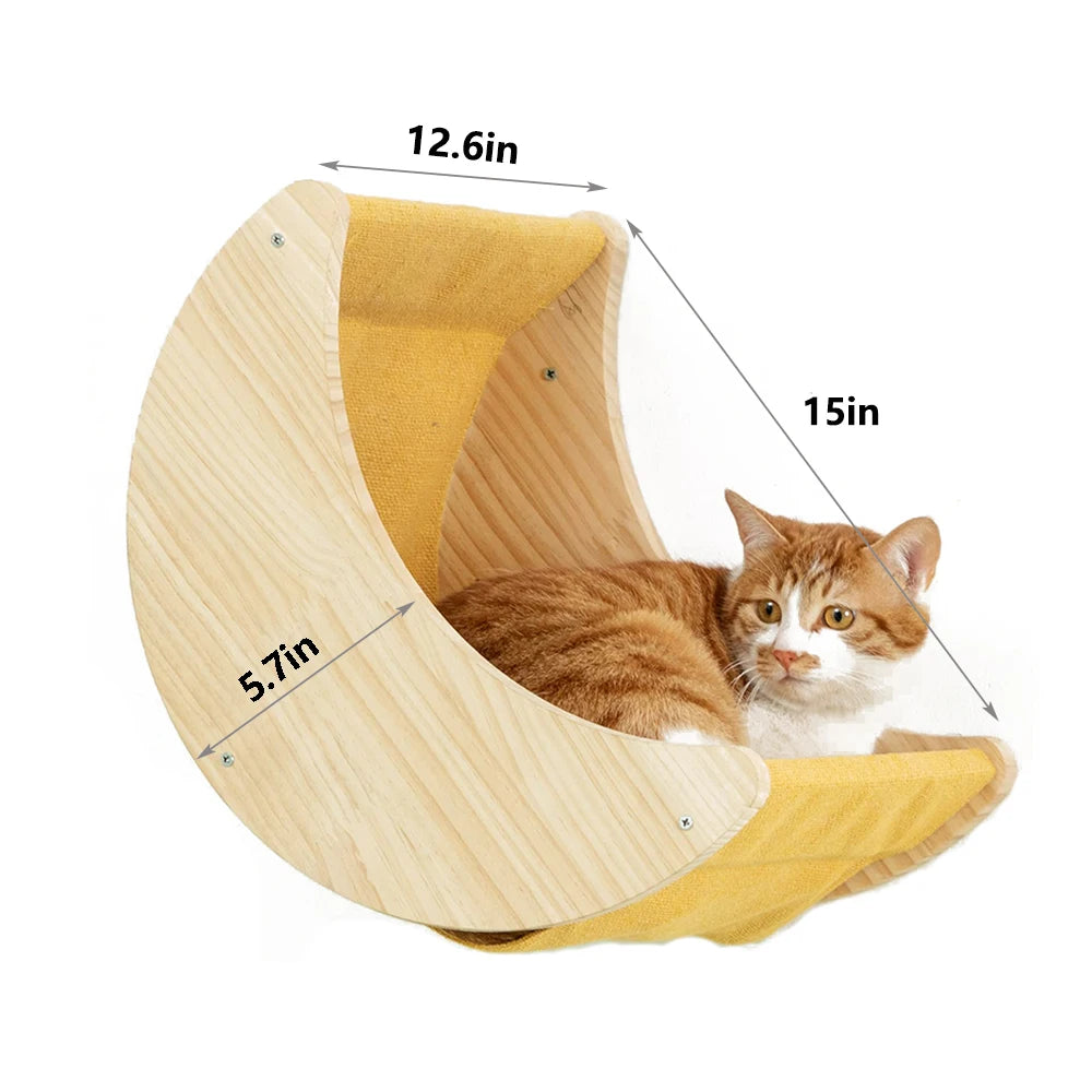 Cat Wall Climbing Shelves Moon Shaped