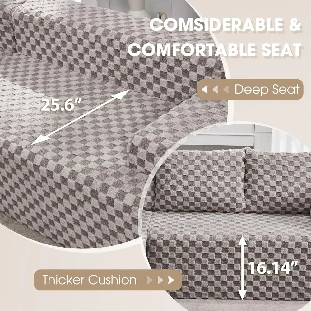 L-Shaped Modular Sofa Memory Foam Sectional