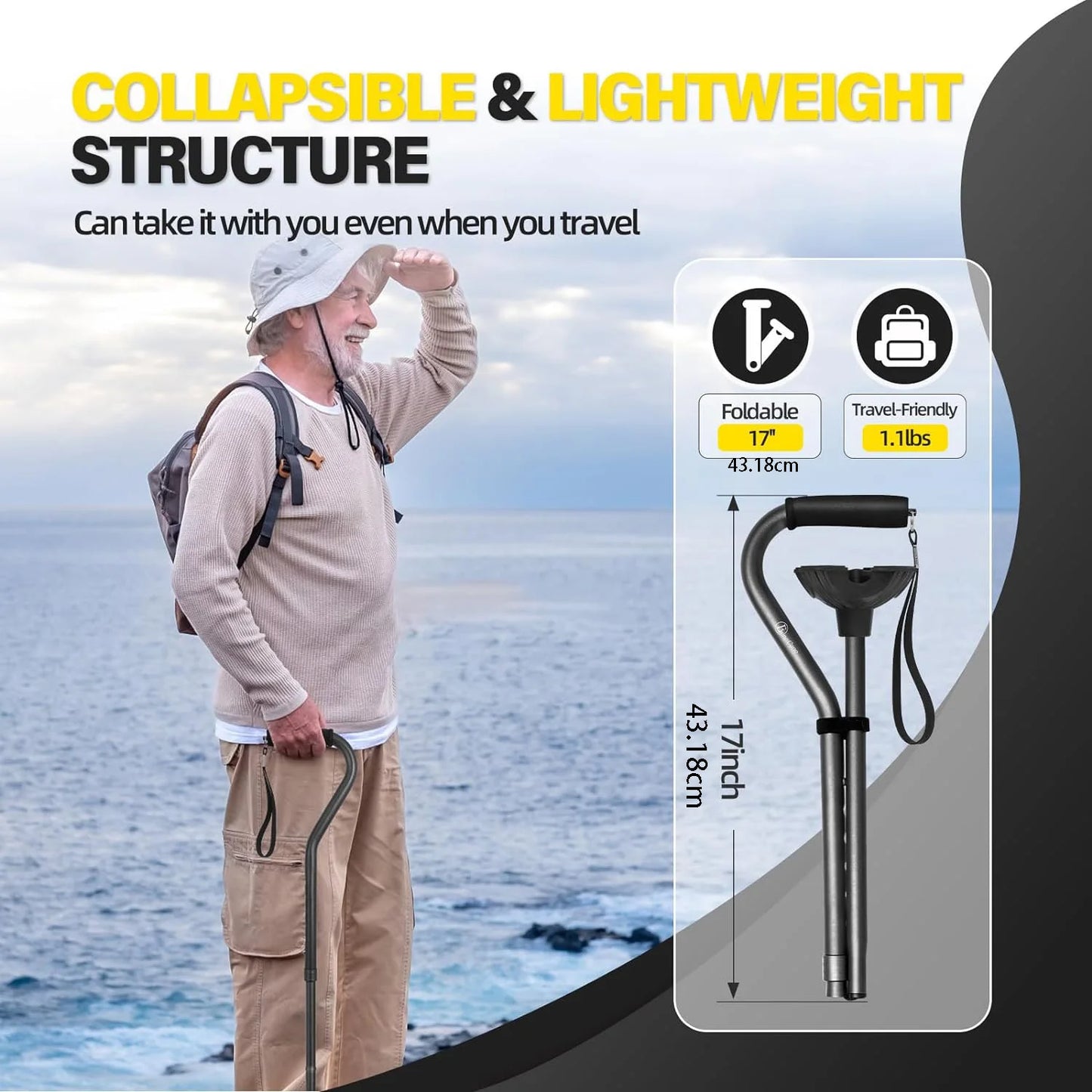 Lightweight Sturdy Mobility Walker Aid for Seniors