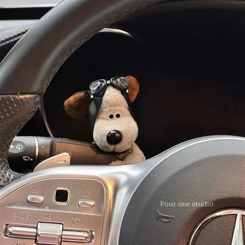 Puppy Plush Car Wiper Turn Signal Decoration