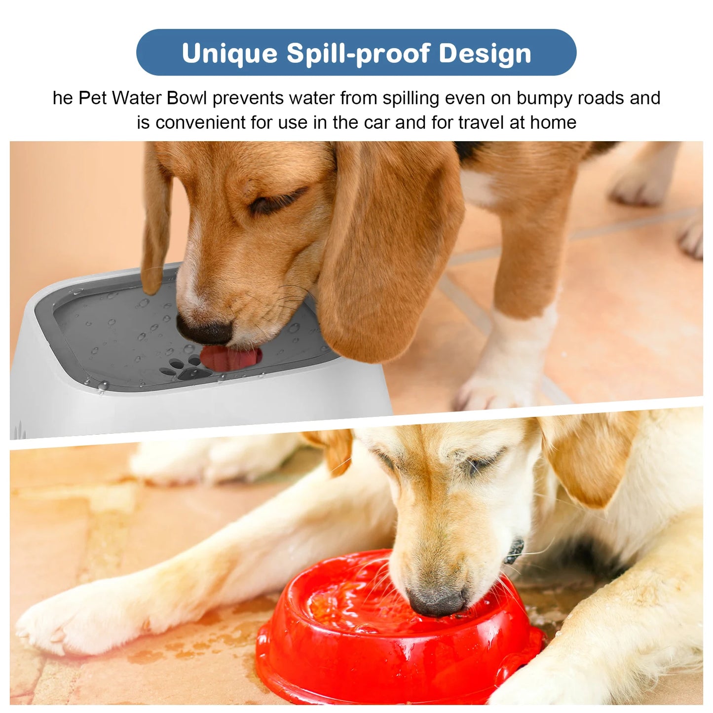 Pet Water Bowl Anti Spill Automatic Dog Bowl
