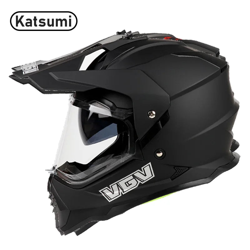 DOT & ECE Certified Off-Road Helmet - Lightweight, Full Face Protection