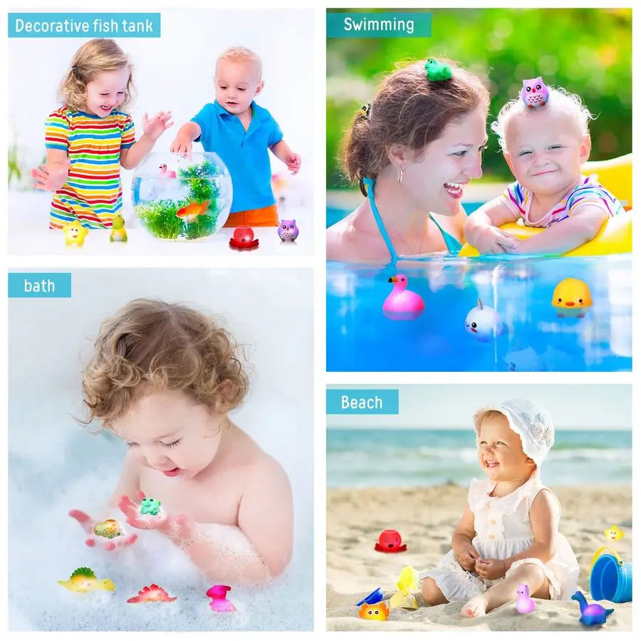 Floating Rubber Animal Toys for Toddlers Infants