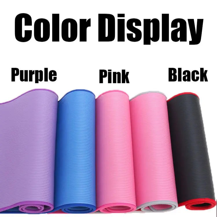 10MM Extra Thick 183cmX61cm Yoga Mats NRB Non-Slip