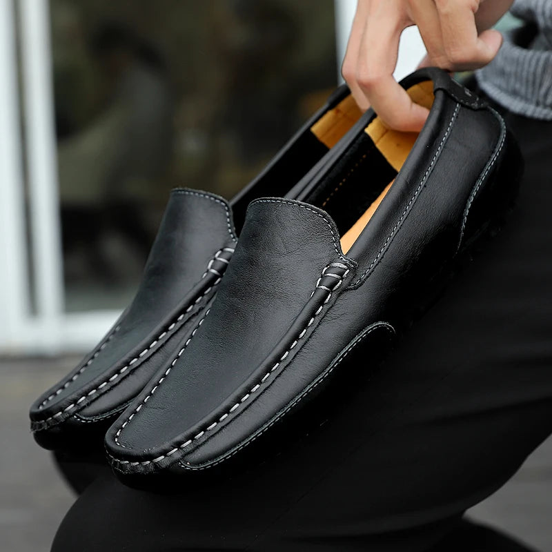 Genuine Leather Breathable Moccasins Loafers