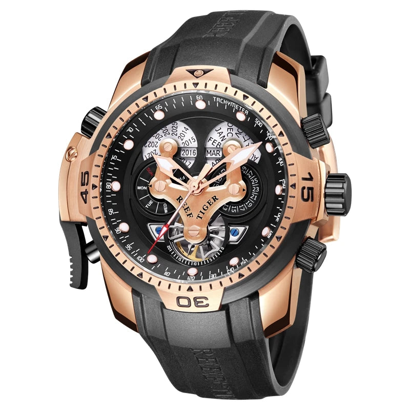Fully Automatic Multi-Functional Double Calendar Business Watch