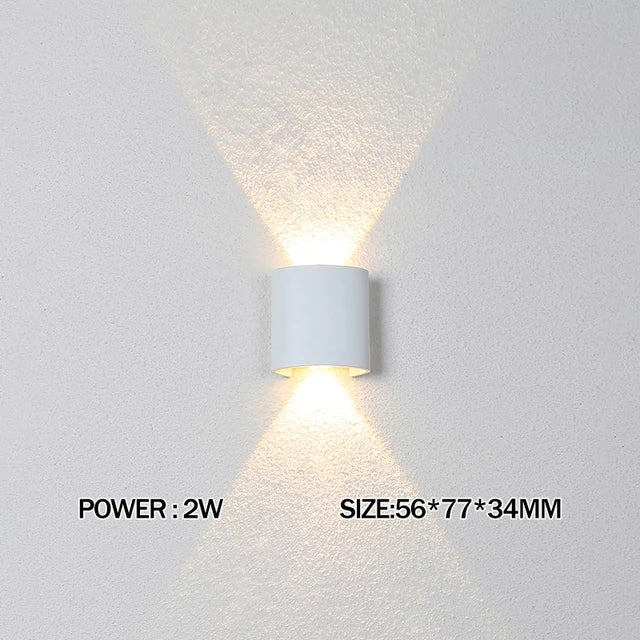 LED Plastic Indoor Modern Nordic Sconce