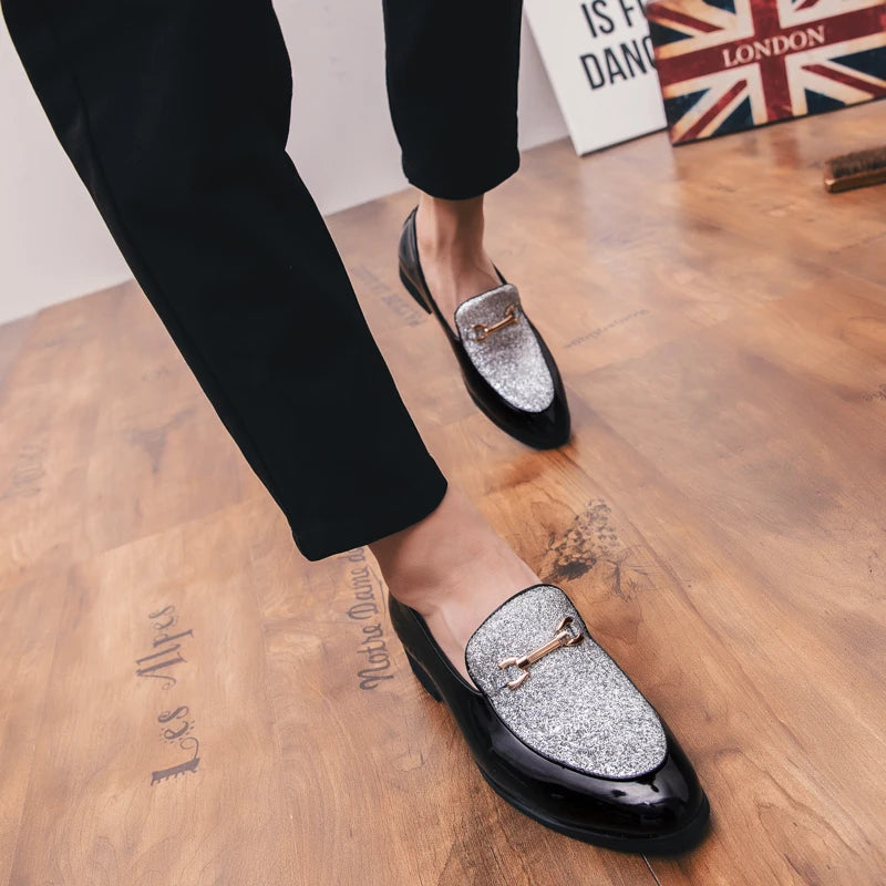 Business Leather Shoes Men's Casual Slip-On Loafers