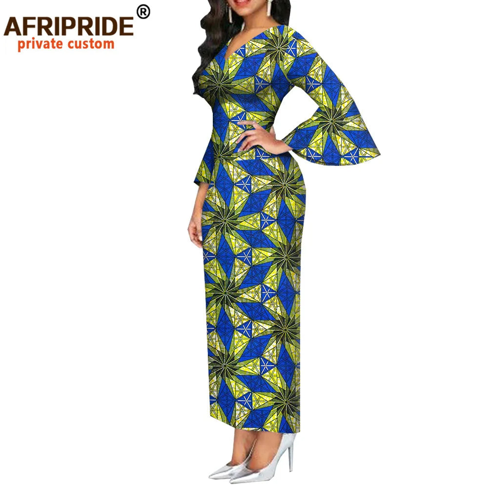 African Dashiki Bodycon Long Dress