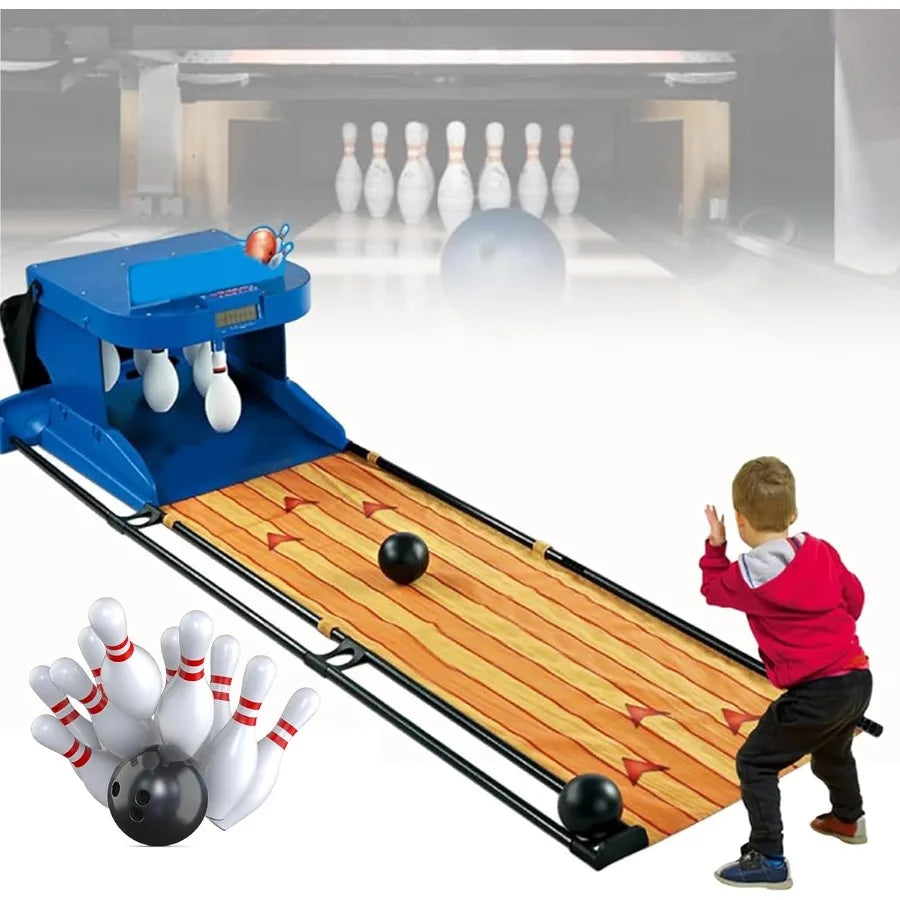 Electronic Bowling Alley Game with Automatic Reset