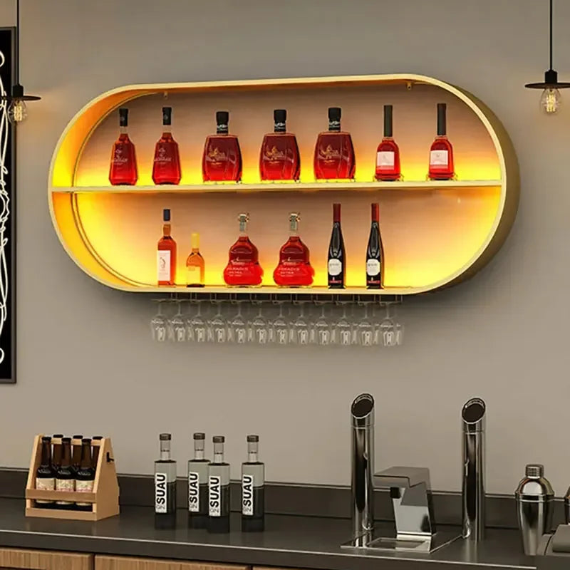 Storage Display Wall Wine Rack Modern Shelf