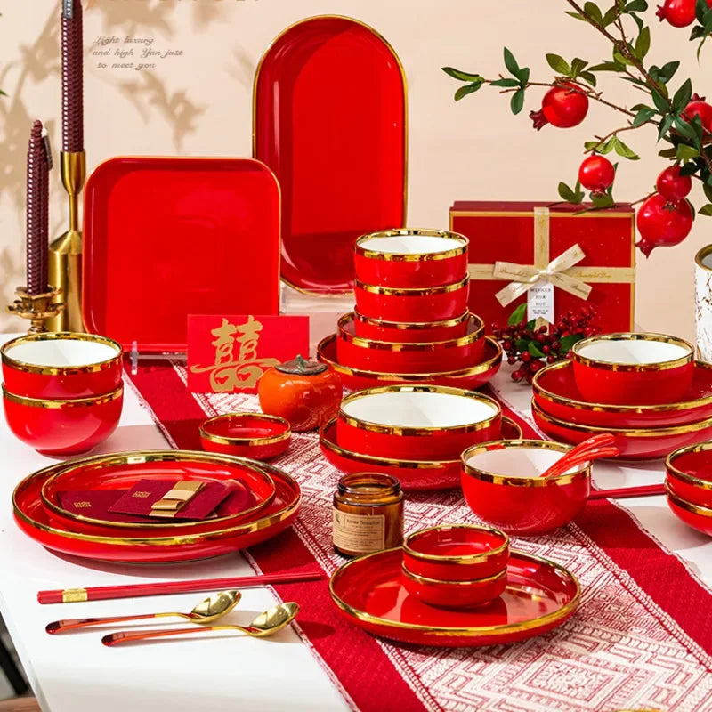 New Dishes Set Home Creative Ceramics