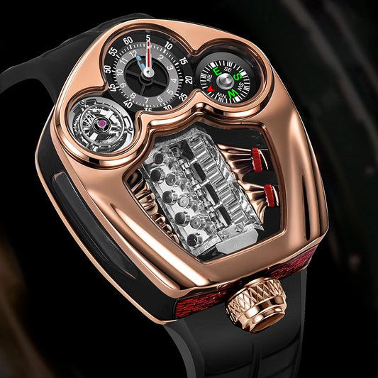 Men's Quartz Wristwatch Engine Design Waterproof