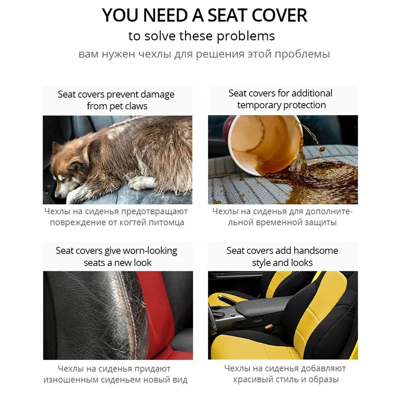 Vehicle Seat Covers Universal Car Accessories Multiple Colors