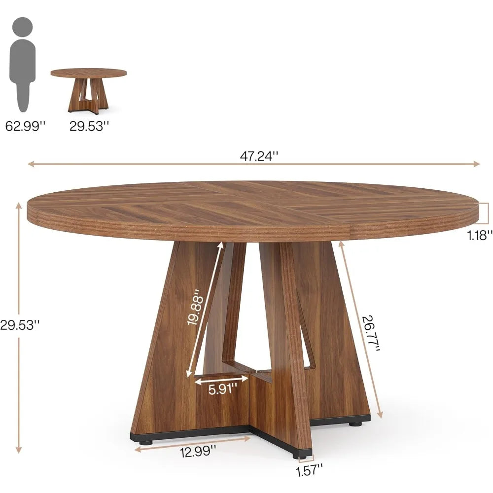 Dining table and chair set 47 inches 4 chairs