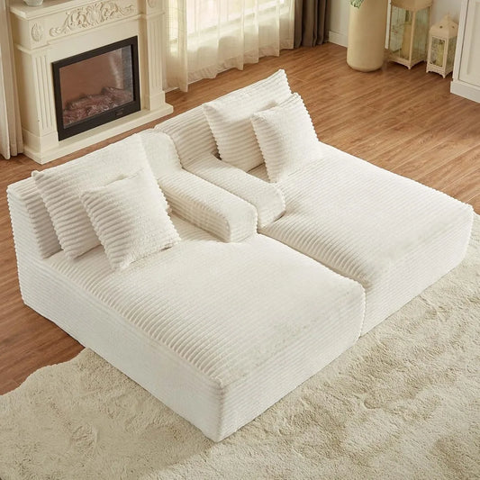 78” Oversized Double Chaise Lounge