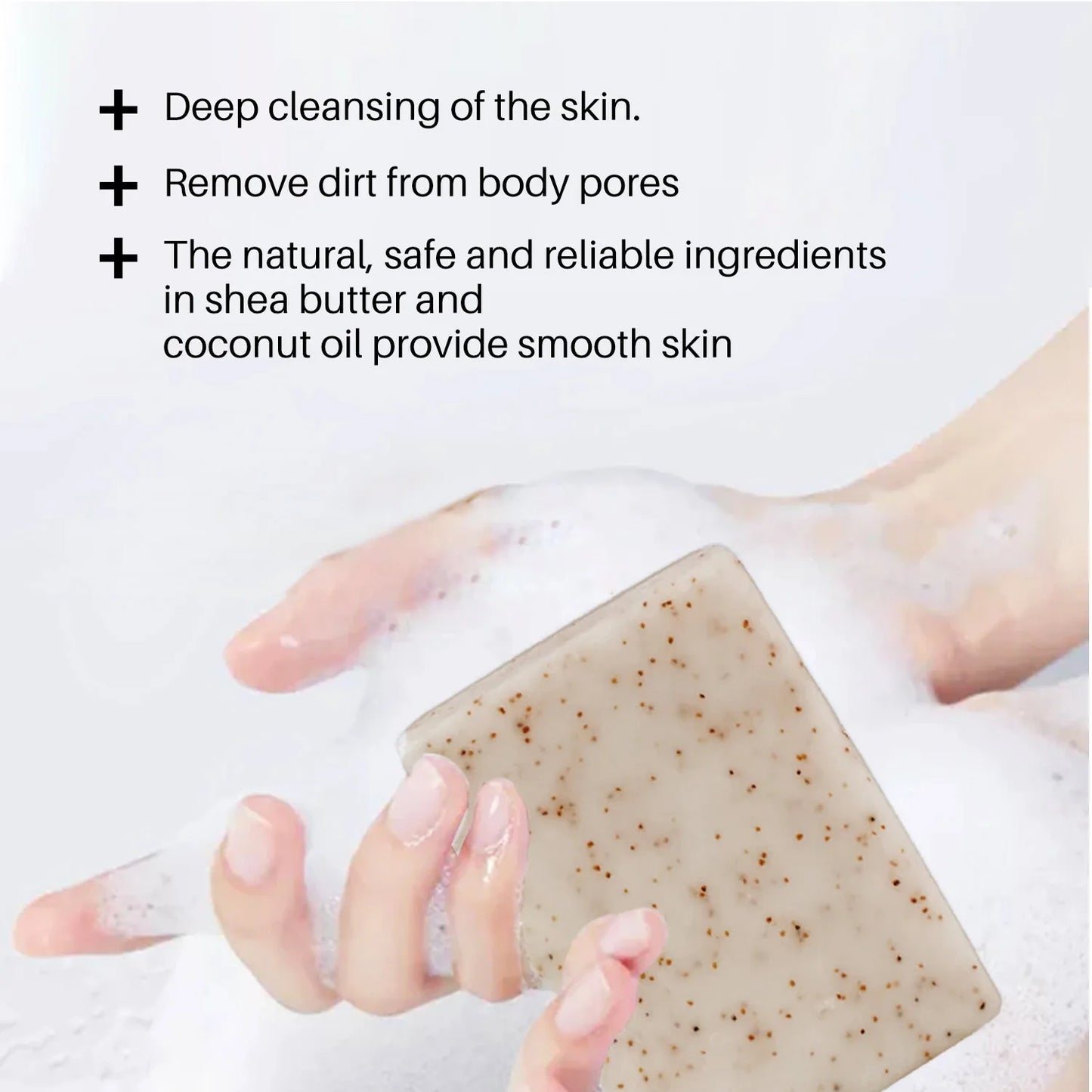 Coconut Oil Scrub Soap Exfoliating Skin Revitalizing Deep Cleaning