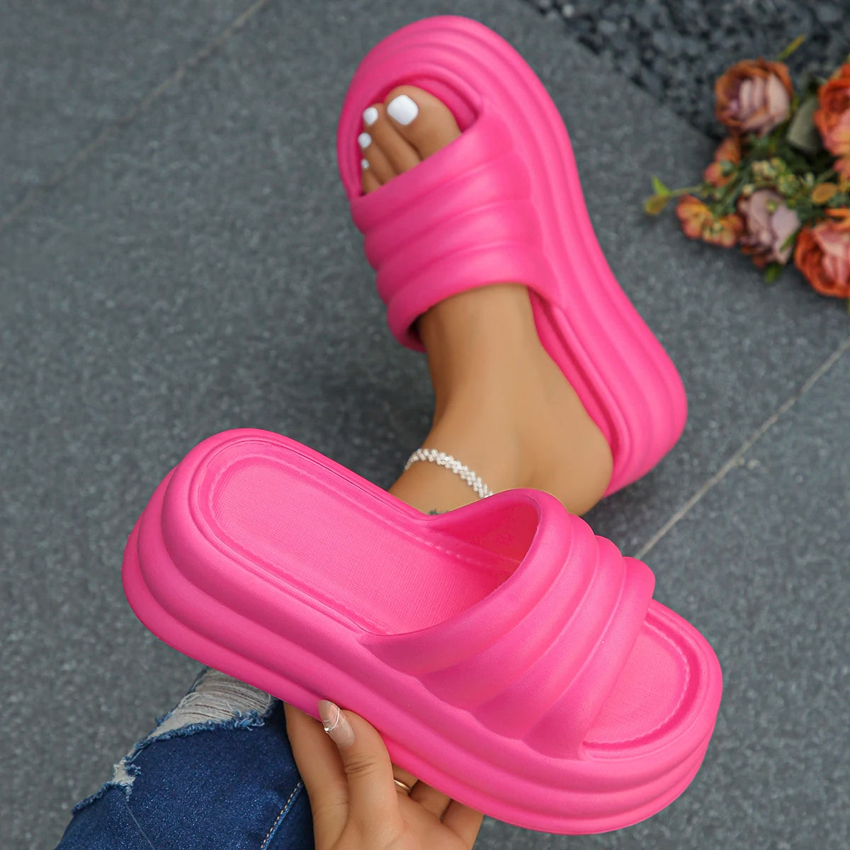 Thick Bottom Wedge Heels Sandals for Women