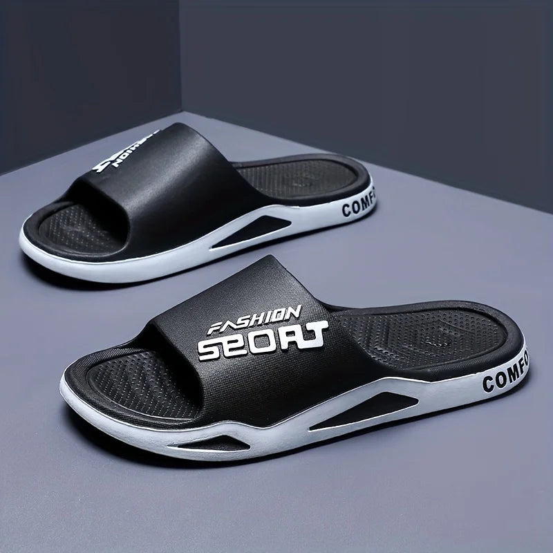 Men's Non-Slip Sporty Style Slides