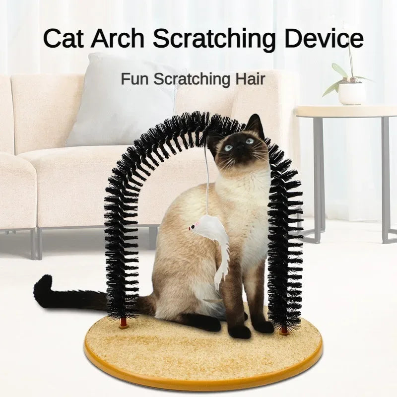 Cat Interactive Toy Arch Self-Grooming Device Pet Brush
