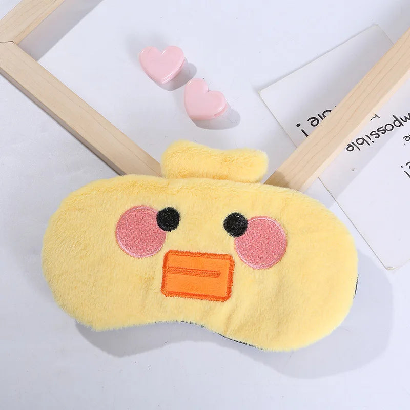 1pc Sleeping Mask Soft Plush Cute Eye Cover