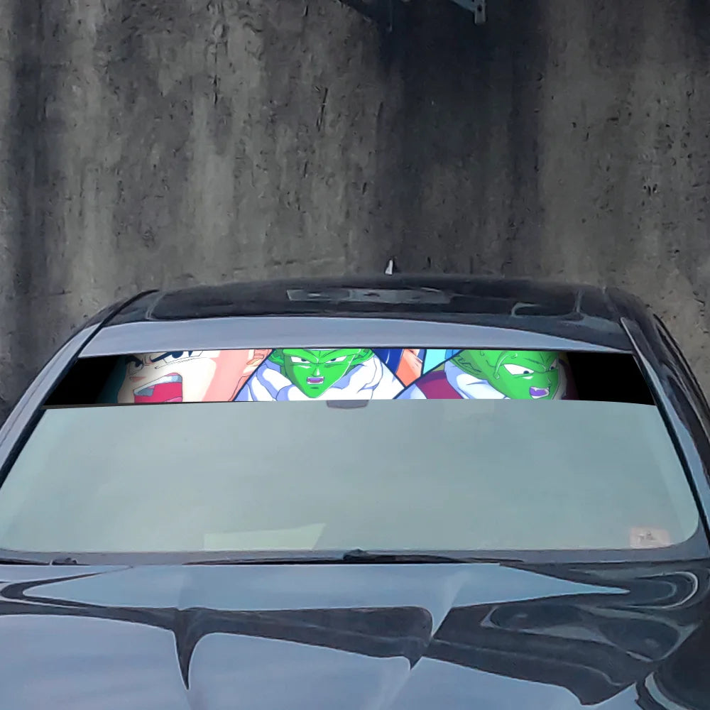 GOKU Front and Rear Decorative Sunshade Decals