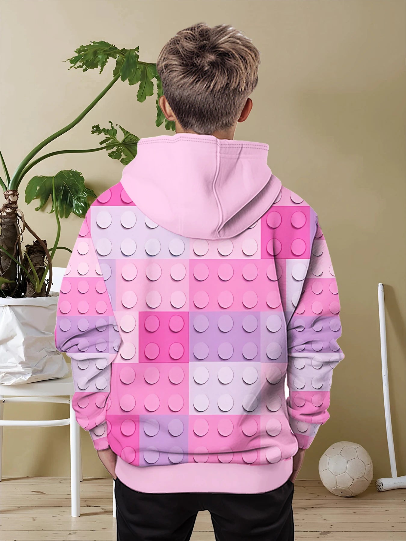 L-LEGOS 3D Print All Seasons Pullover Tops