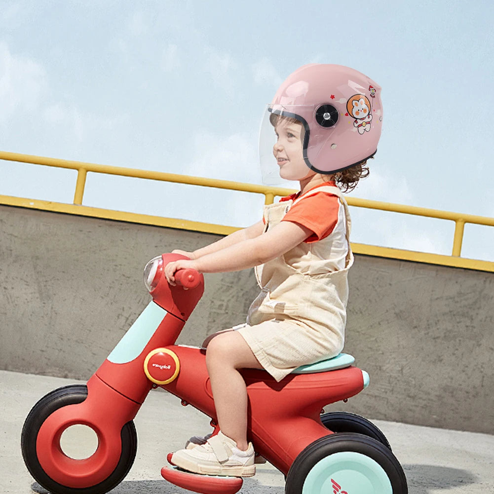 Children Motorcycle Helmet Four Seasons Open Face