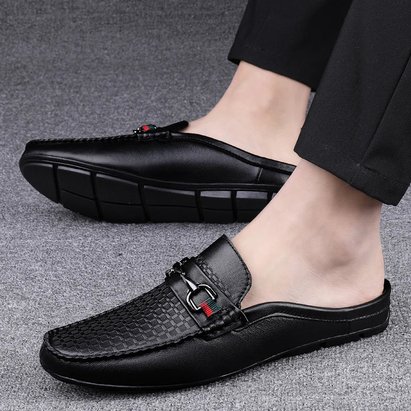 Moccasins Casual Italian Style Luxury Brand Half Loafers