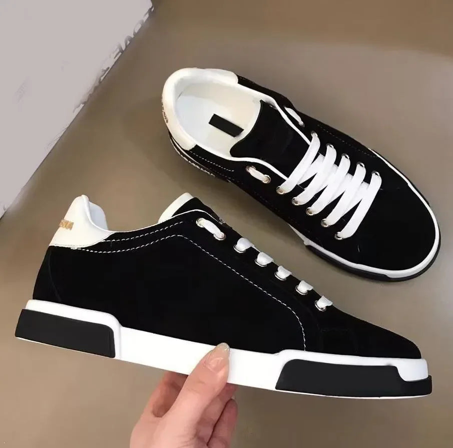 Comfortable Calf Leather Breathable Walking Shoes
