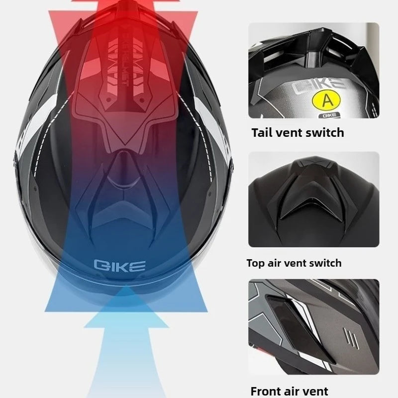 Flip Up Dual Sunvisor Full Face Helmet