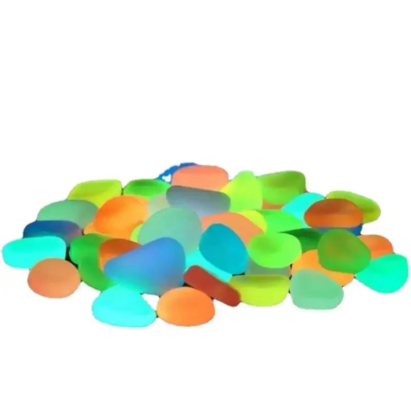 50pcs Colored Landscaping Luminescent Small Stones