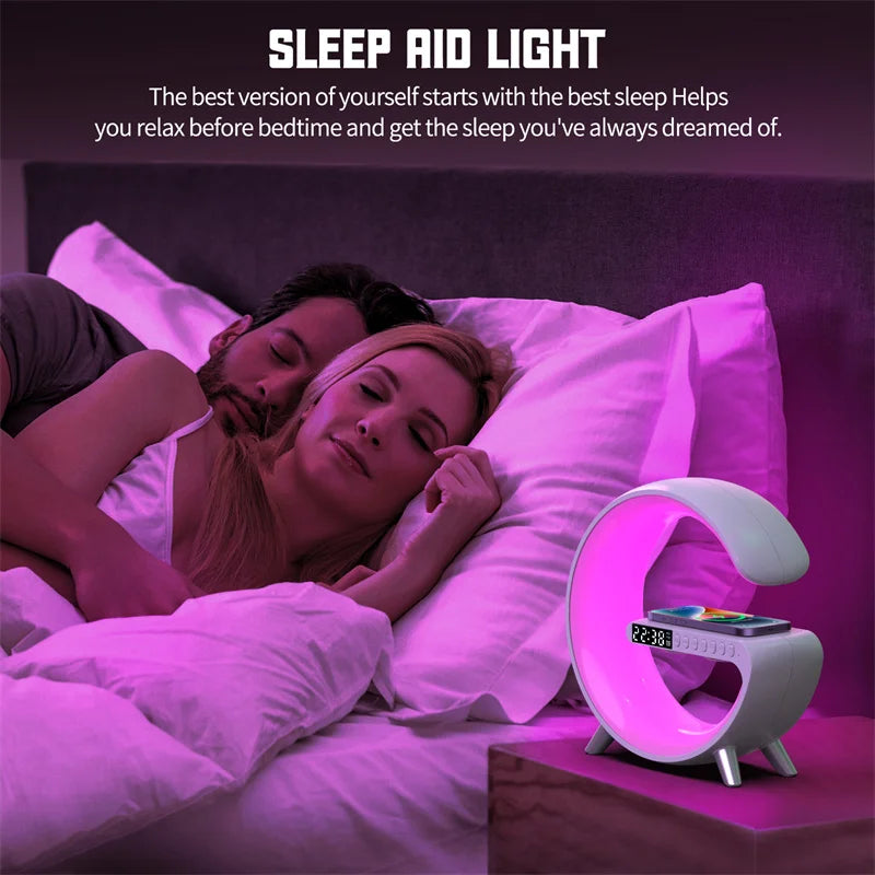 G Shaped LED Lamp Bluetooth Speaker