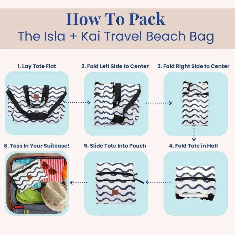 Travel Lightweight Beach Bag Tote