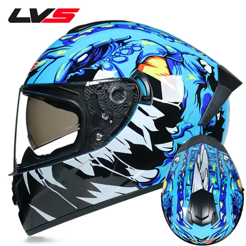 Full Face Double Visor Racing Helmet