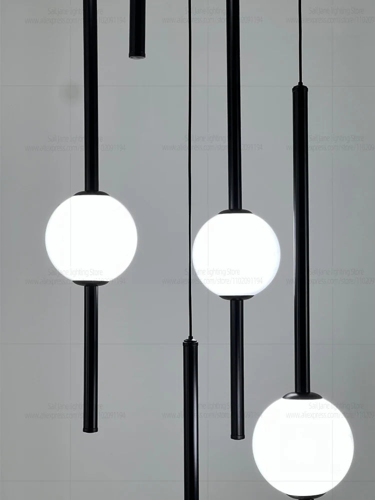 Modern LED Hanging Staircase Chandelier