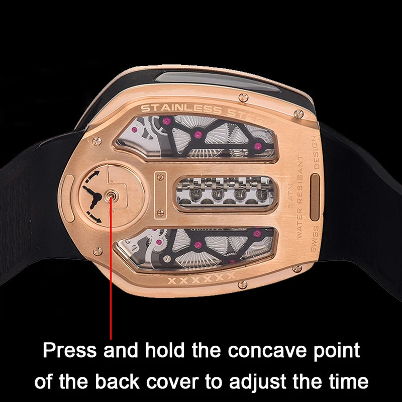 Men's Quartz Wristwatch Engine Design Waterproof