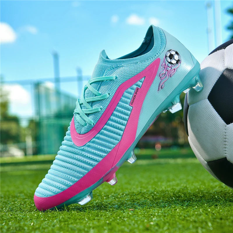 Boys Long Spike Training Cleats Soccer Shoes