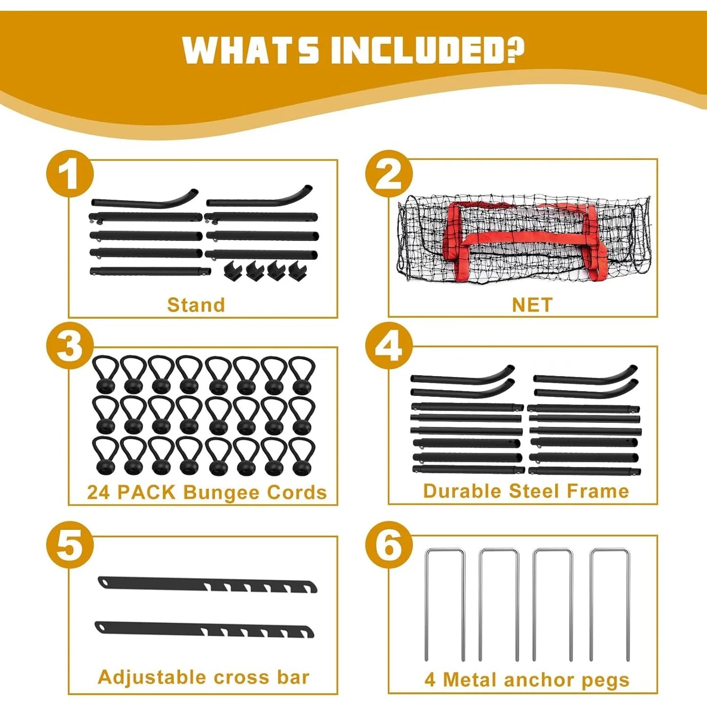 Adjustable 7x4ft Volleyball Net Backyard Hitting & Serving Practice