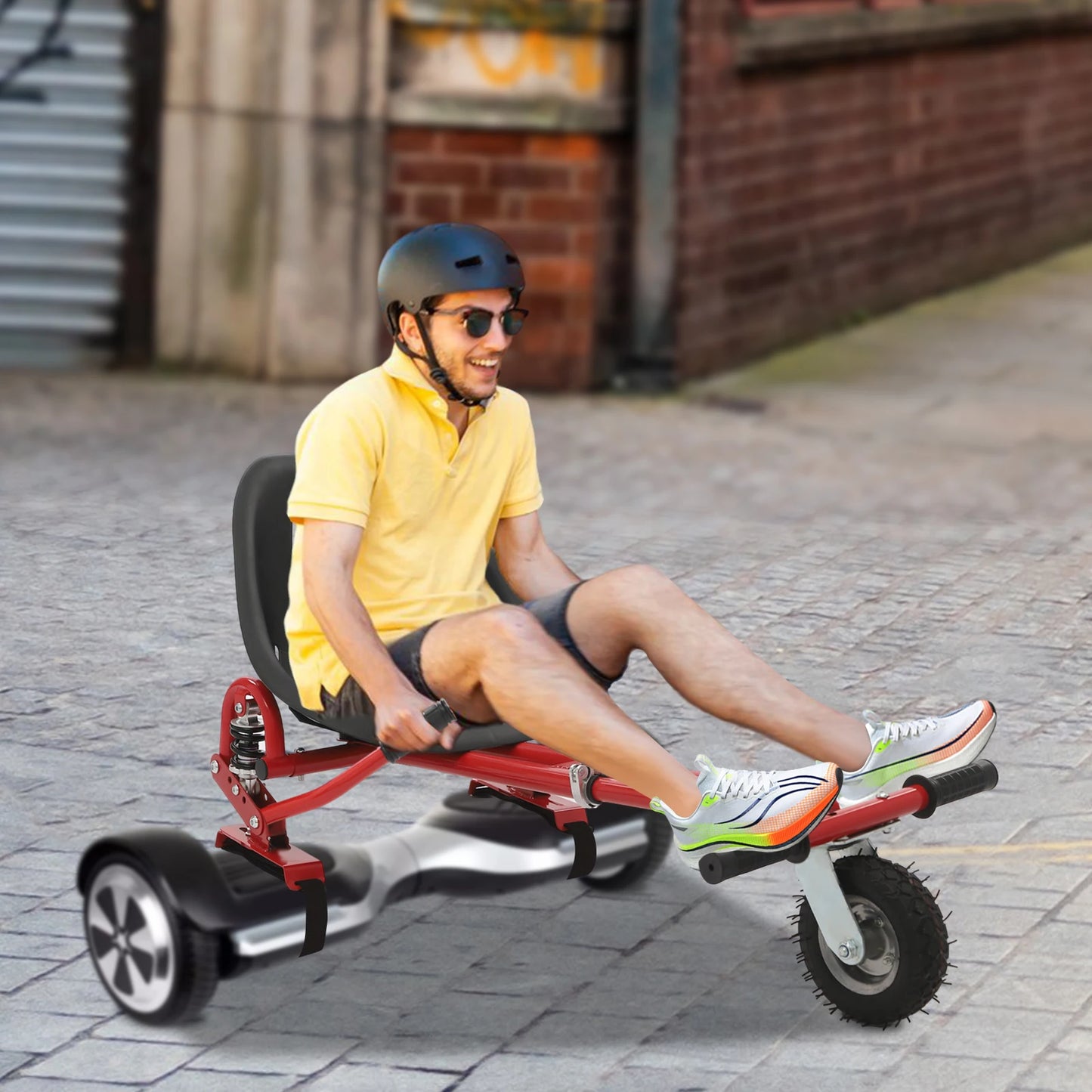 Scooter with Wheel Adjustable Frame Seat Load 220 lbs