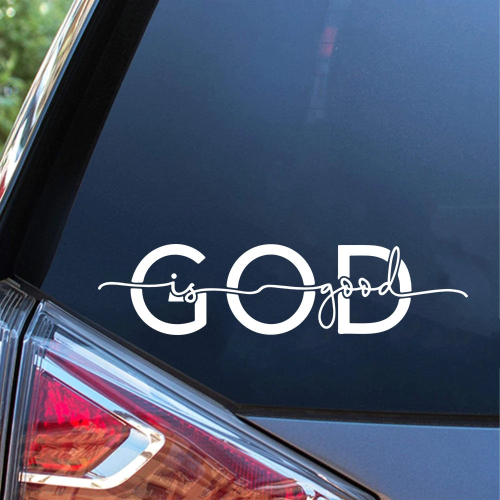 God Is Good Christian Car Decal